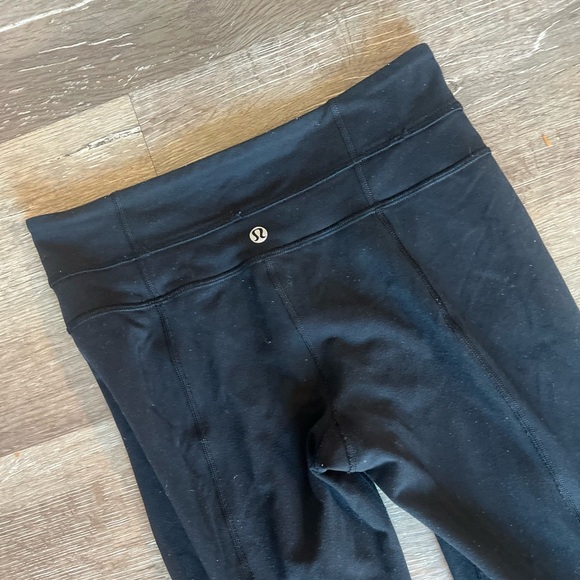 Lululemon Wide Leg Flare solid Black leggings - Picture 7 of 7